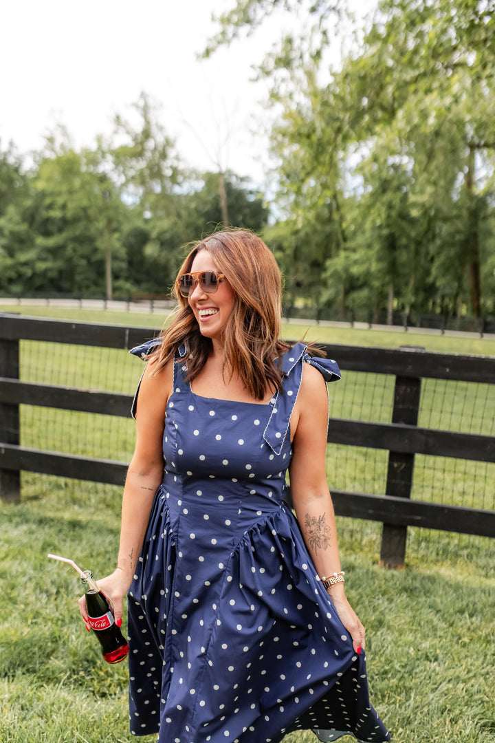 The Main Street Polka Dots Dress - One Eleven Olive Boutique