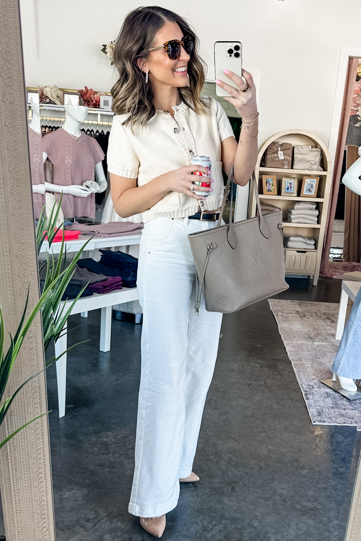 The Knit Elegance Button Up