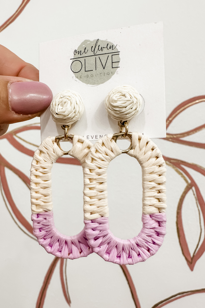 The Raffia Dipped Earrings