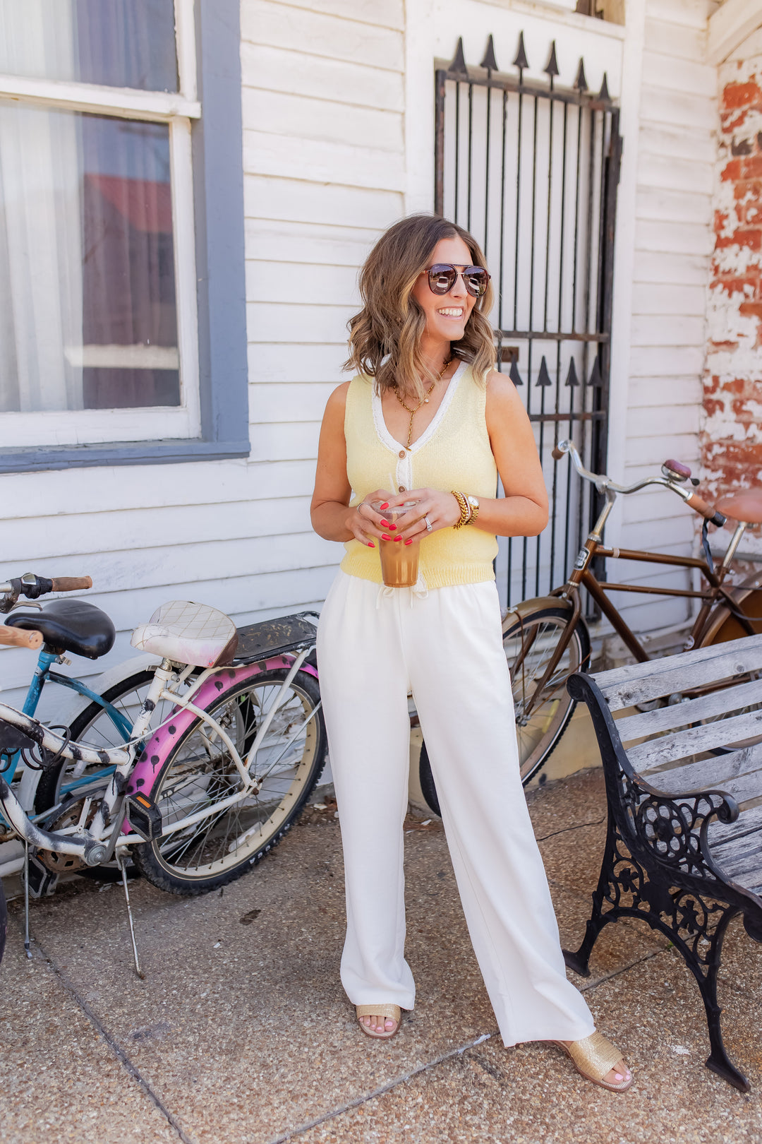 The Summer Agenda Wide Leg Pants - One Eleven Olive Boutique