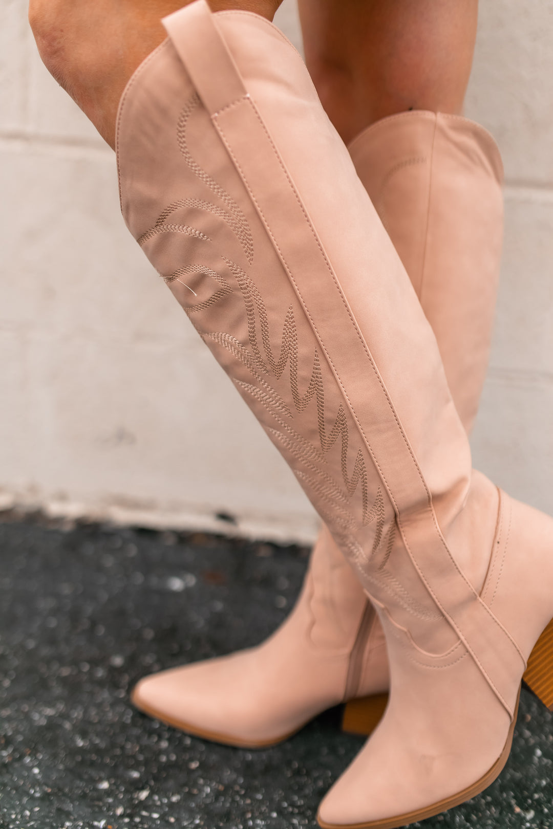 The Carrie Nude Cowgirl Boots