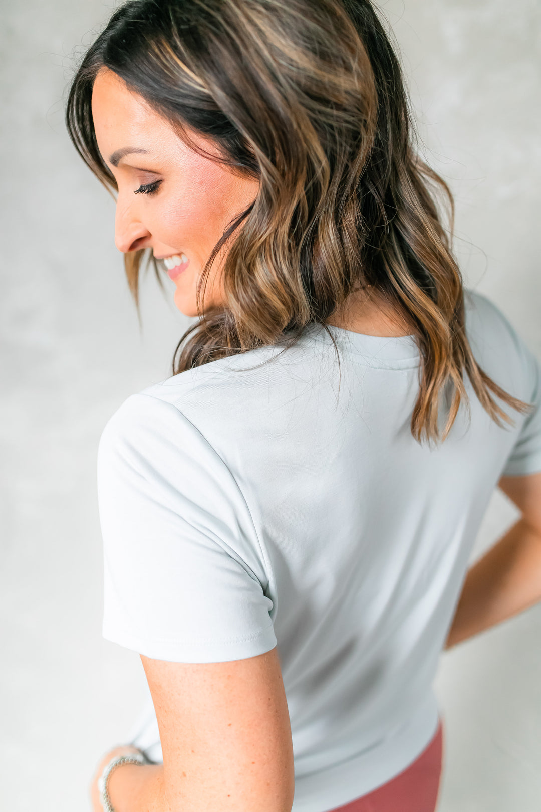 The Abigail Everyday Tee - Cloud Blue