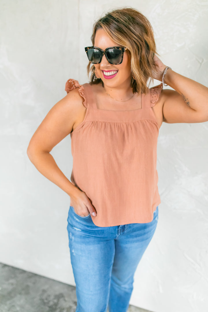 The Eyelet Dreams Tank Top