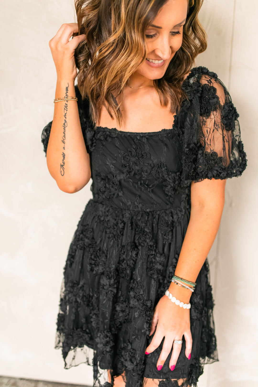 The Kennedy Black Floral Dress