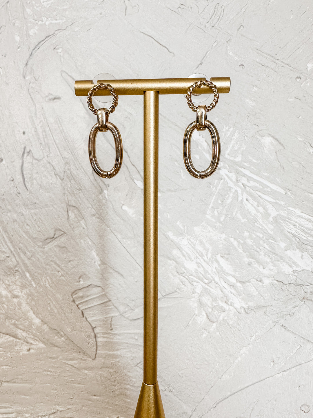 The Double Hoop Dangle Earrings