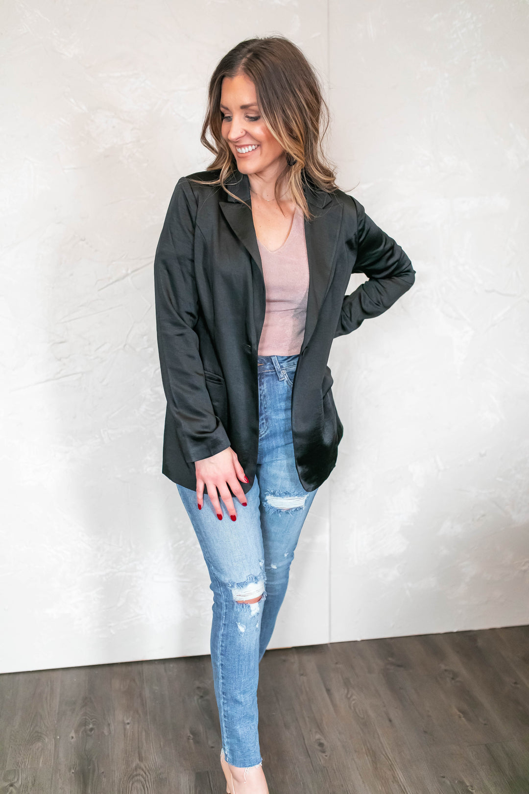 The Alize Velvet Bodysuit - Taupe - One Eleven Olive Boutique