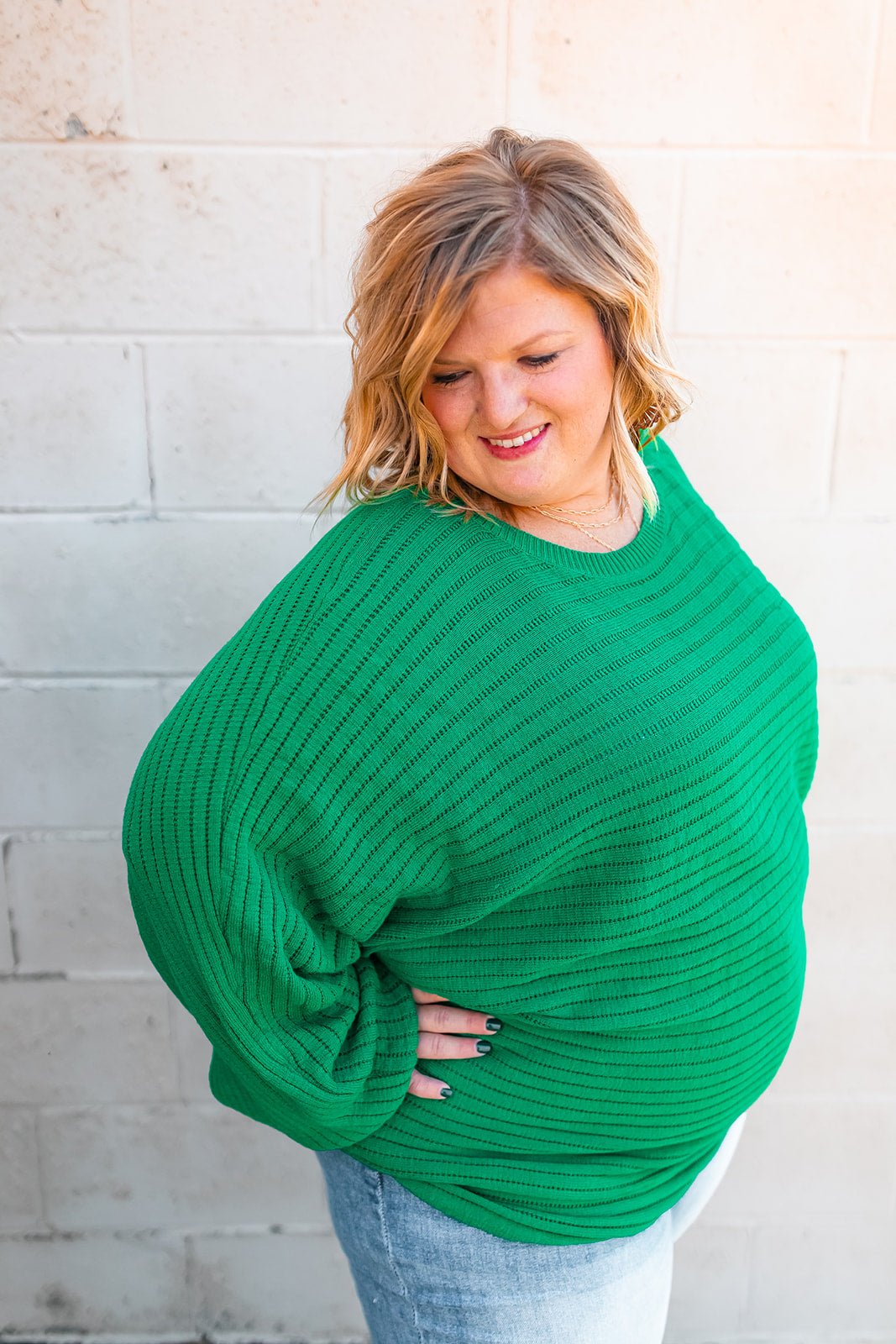 The Amaya Curvy Sweater - One Eleven Olive Boutique