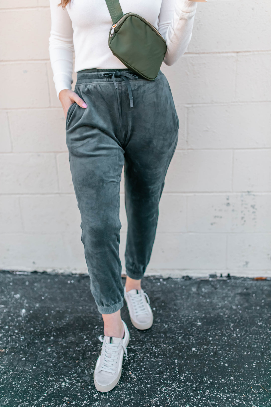 The Carson Velour Joggers - One Eleven Olive Boutique