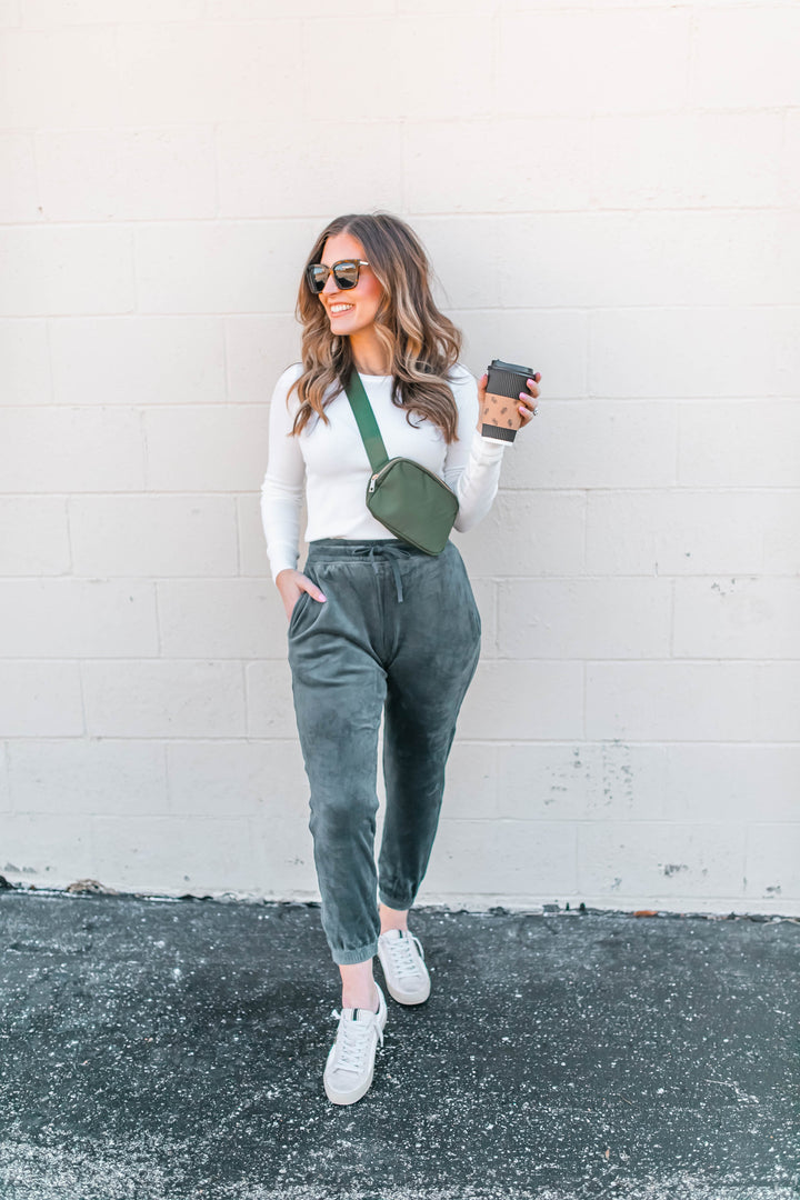 The Carson Velour Joggers - One Eleven Olive Boutique