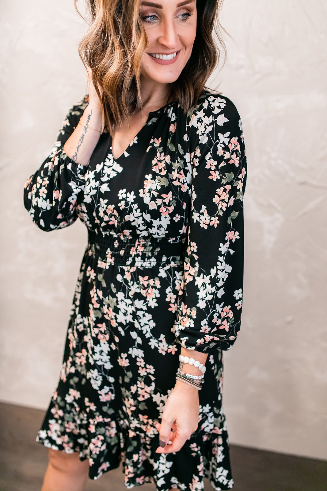 The Della Floral Dress - One Eleven Olive Boutique