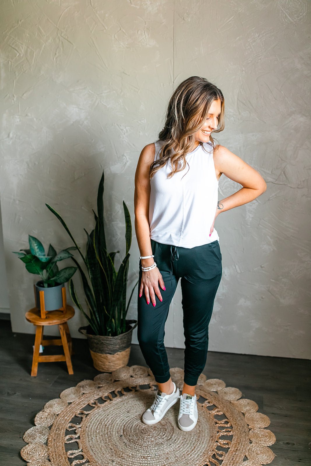 The Dusty Black Joggers - One Eleven Olive Boutique