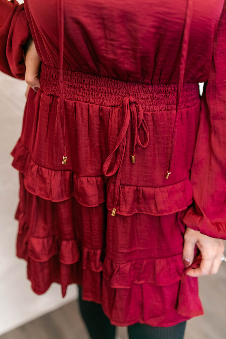 The Eliana Wine Dress - One Eleven Olive Boutique