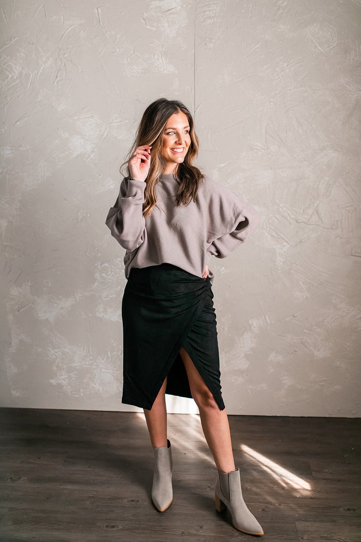 The Emma Crossover Skirt - One Eleven Olive Boutique