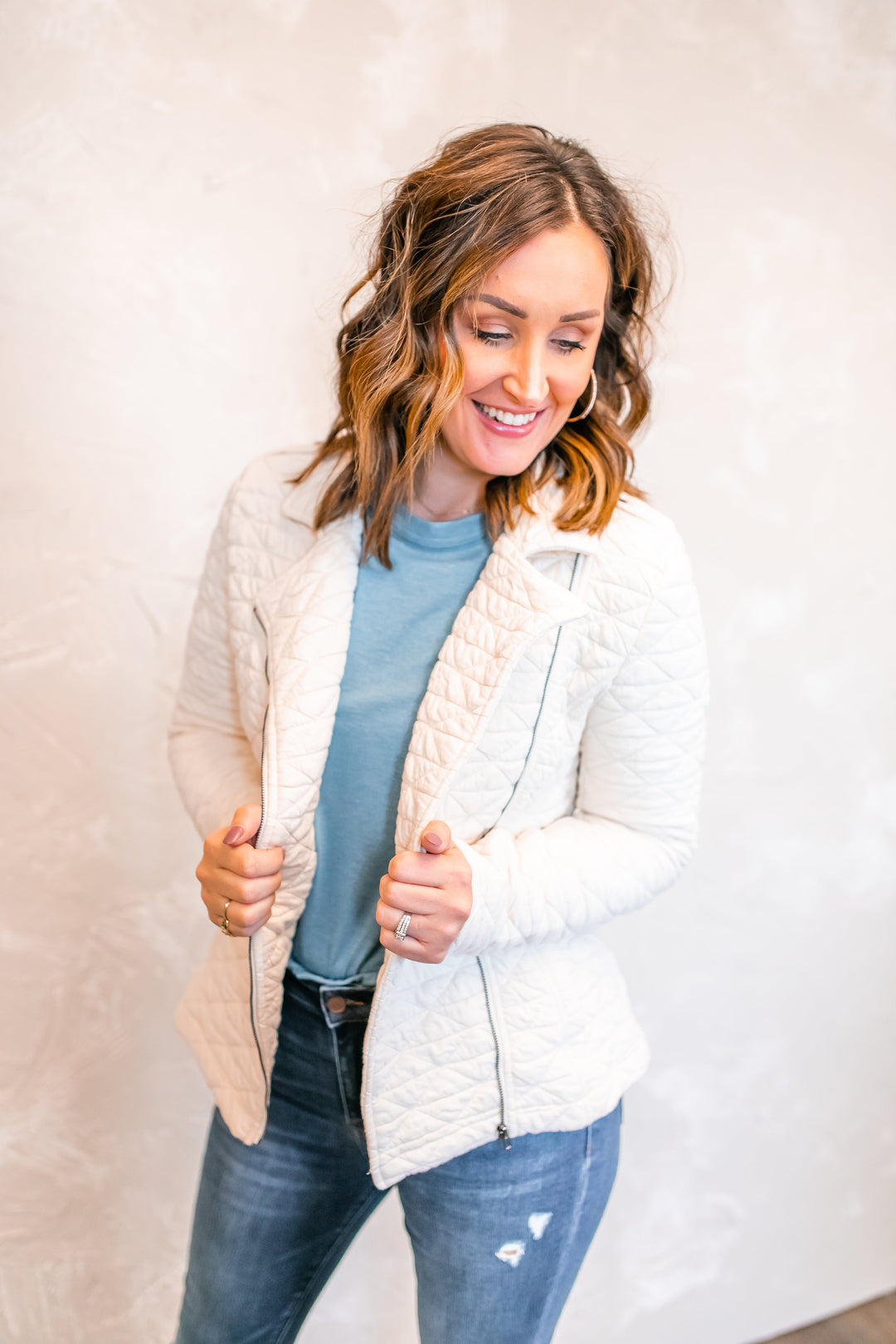 The Faith Quilted Jacket - One Eleven Olive Boutique