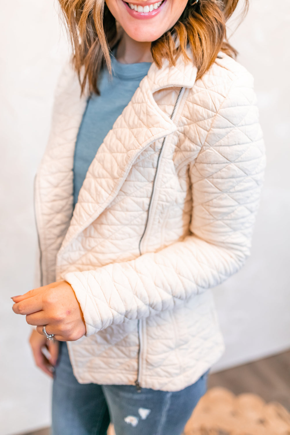 The Faith Quilted Jacket - One Eleven Olive Boutique