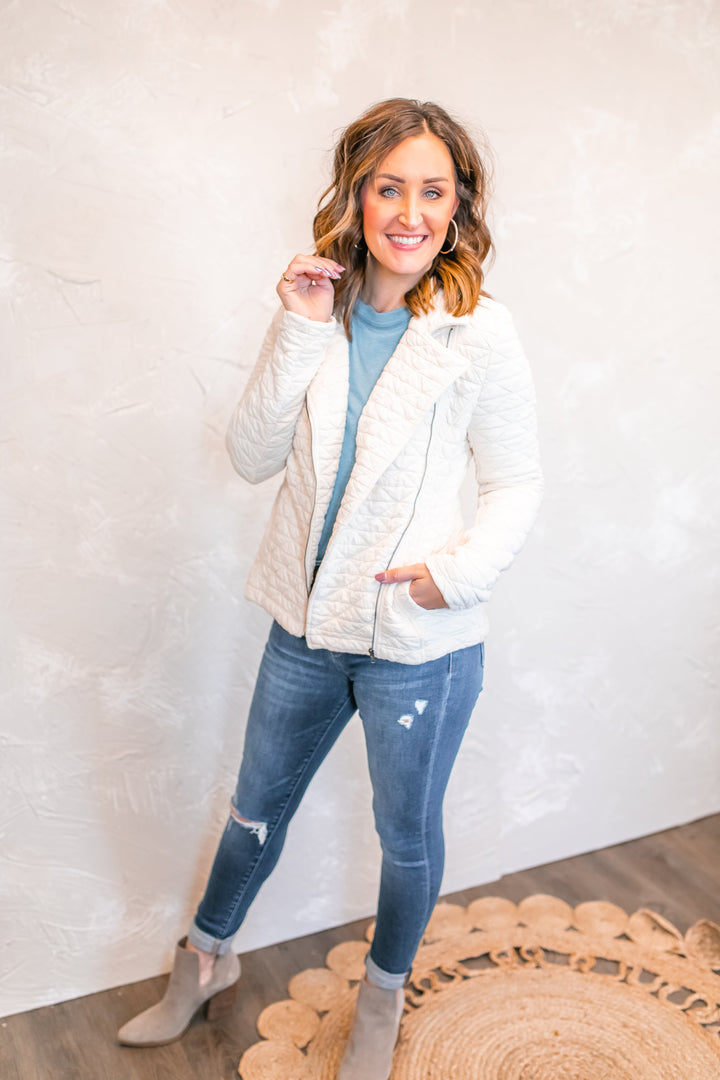 The Faith Quilted Jacket - One Eleven Olive Boutique