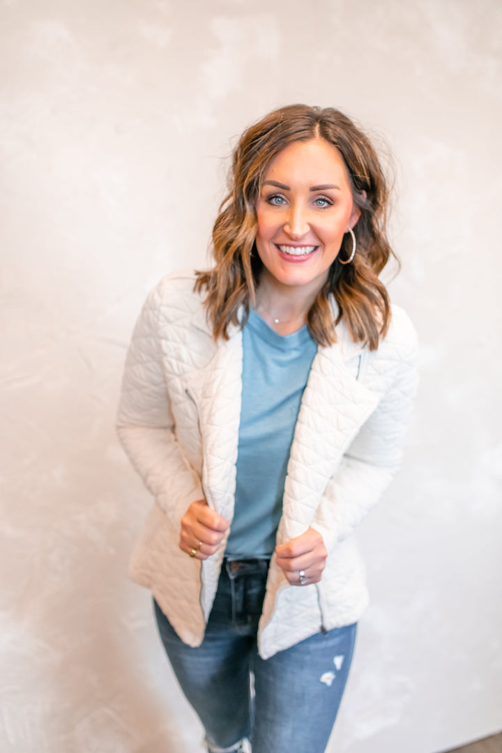 The Faith Quilted Jacket - One Eleven Olive Boutique