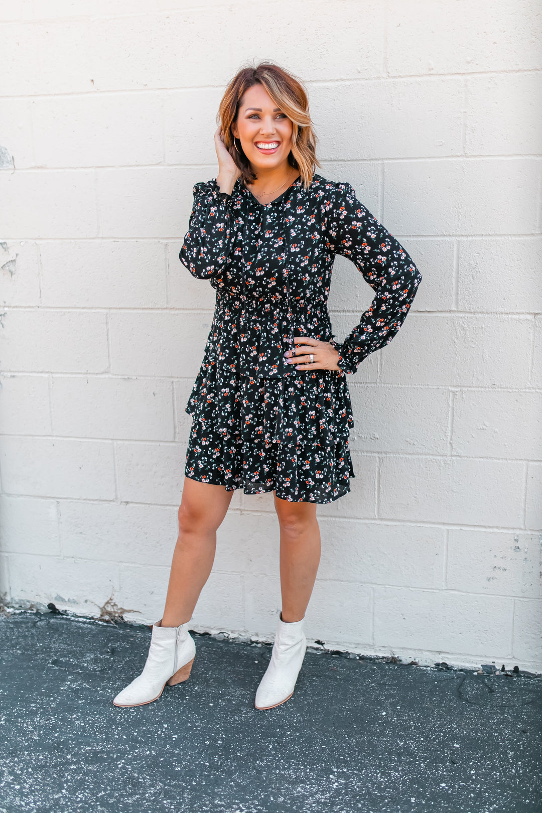 The Gabriella Floral Dress - One Eleven Olive Boutique