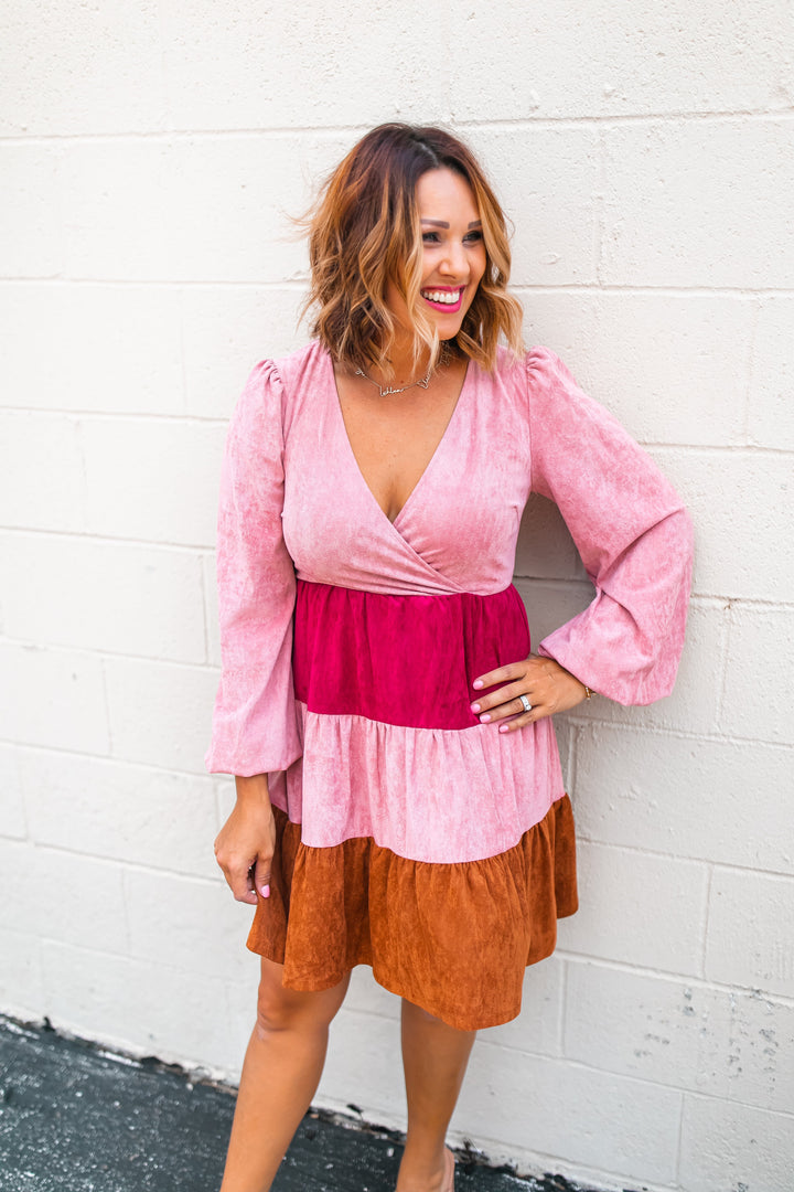 The Hadleigh Colorblock Dress - One Eleven Olive Boutique