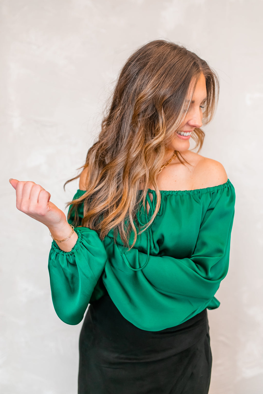 The Holly Tie Blouse - One Eleven Olive Boutique