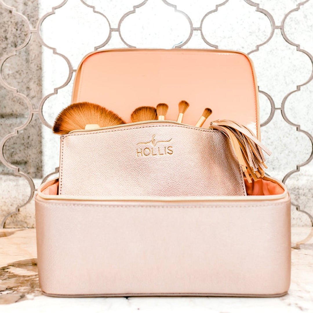 The Jett Setter Makeup Case - [Hollis] - One Eleven Olive Boutique