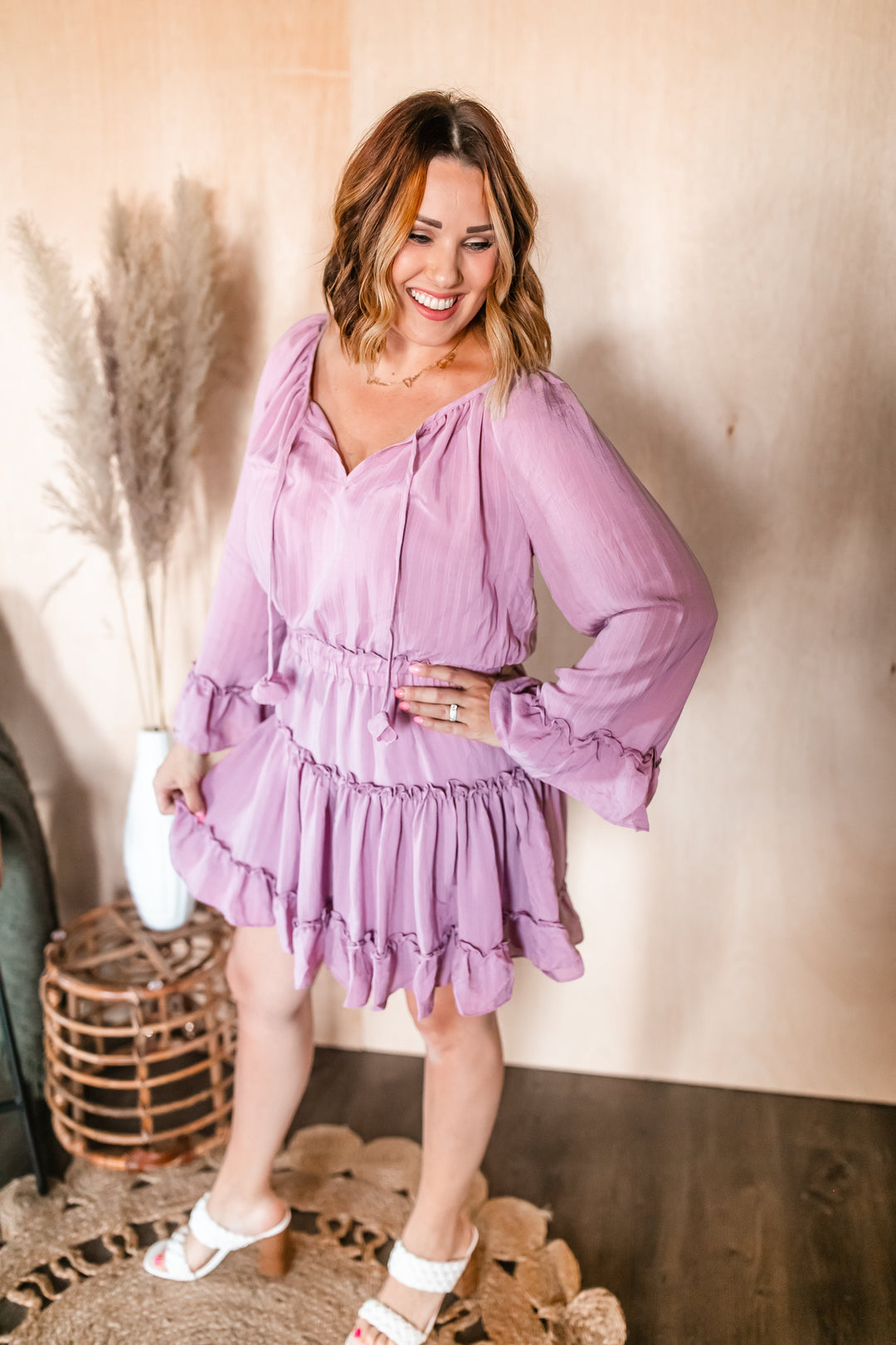 The Kamila Ruffle Dress - One Eleven Olive Boutique