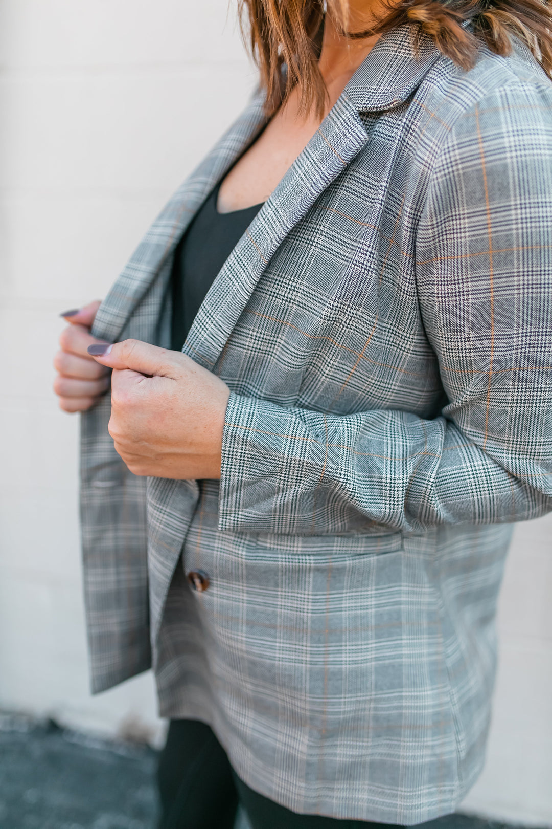 The Katherine Plaid Blazer - One Eleven Olive Boutique