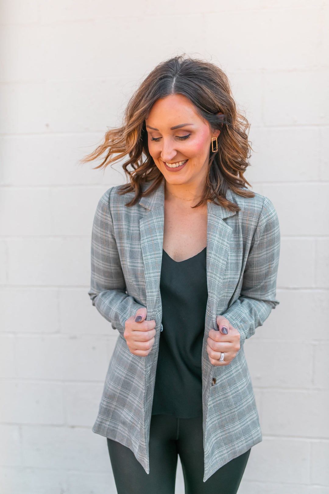 The Katherine Plaid Blazer - One Eleven Olive Boutique