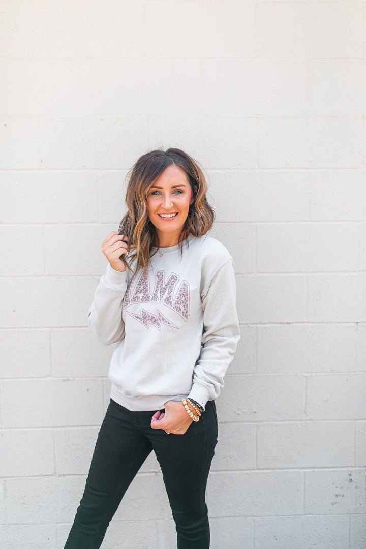 The Leopard Mama Sweatshirt - One Eleven Olive Boutique