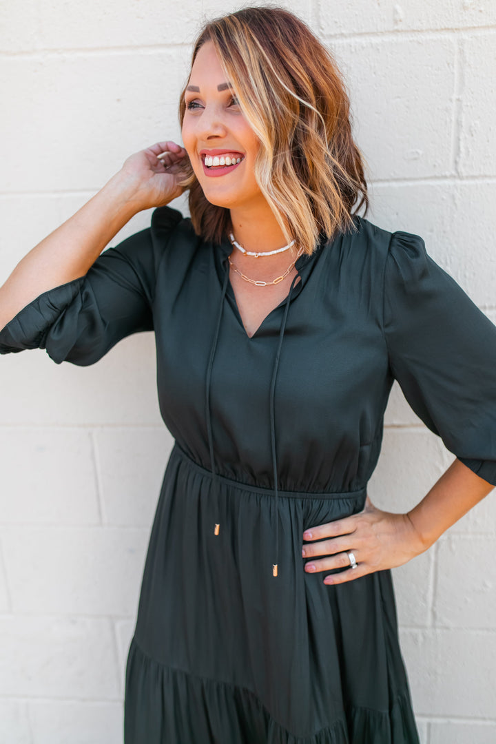 The Marlee Dress - Black (XS - 3XL) - One Eleven Olive Boutique