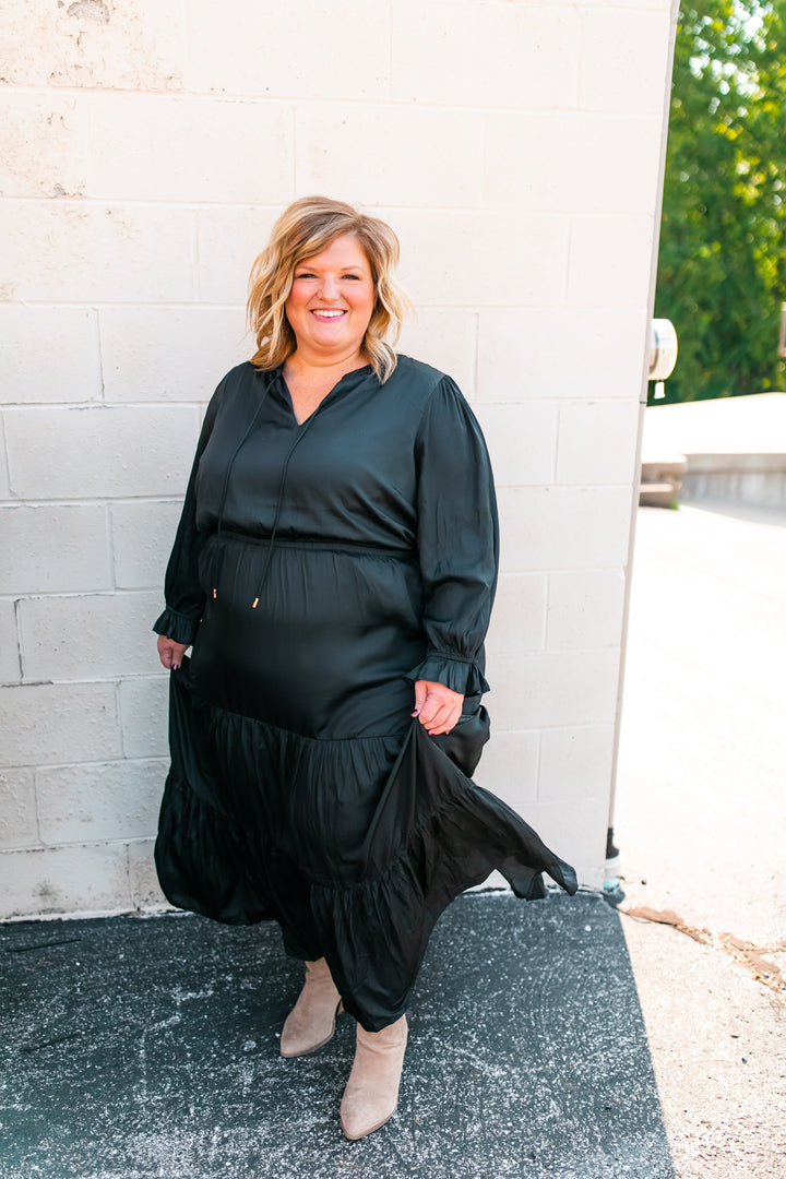 The Marlee Dress - Black (XS - 3XL) - One Eleven Olive Boutique