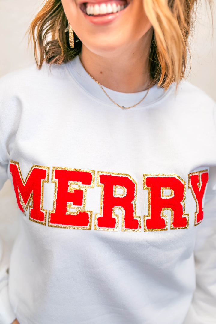 The Merry Patch Sweatshirt - One Eleven Olive Boutique