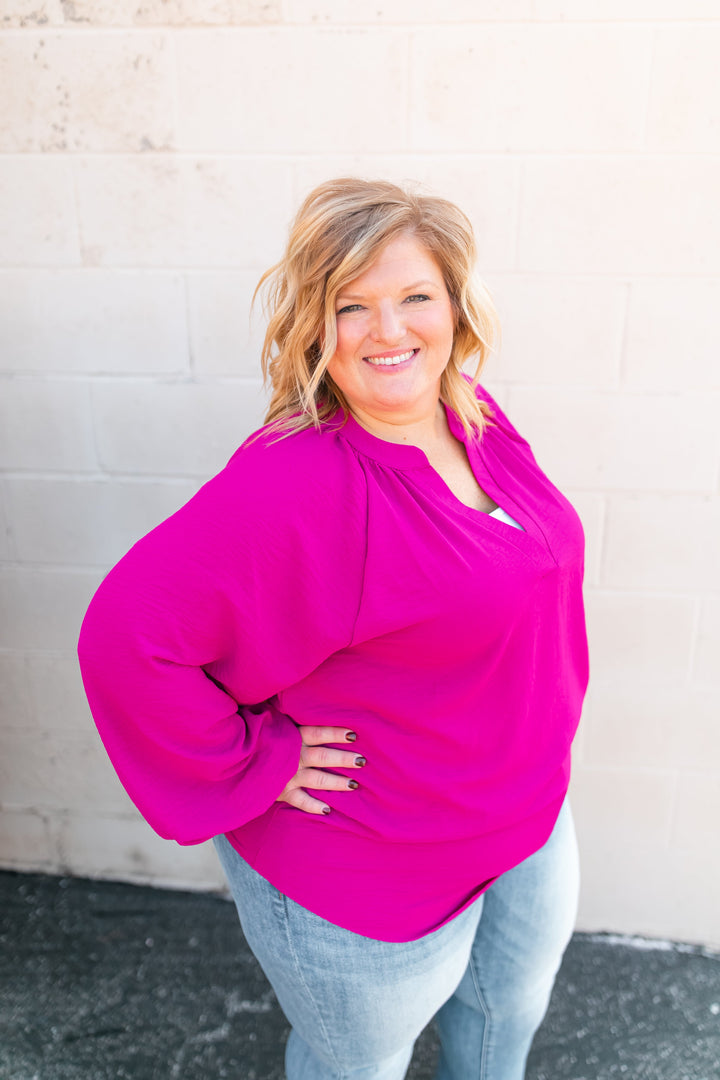 The Mylah Curvy Blouse - One Eleven Olive Boutique