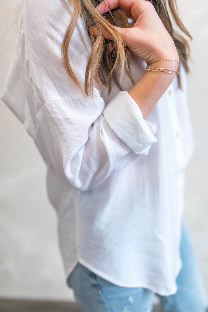 The One and Only Button Up - White - One Eleven Olive Boutique