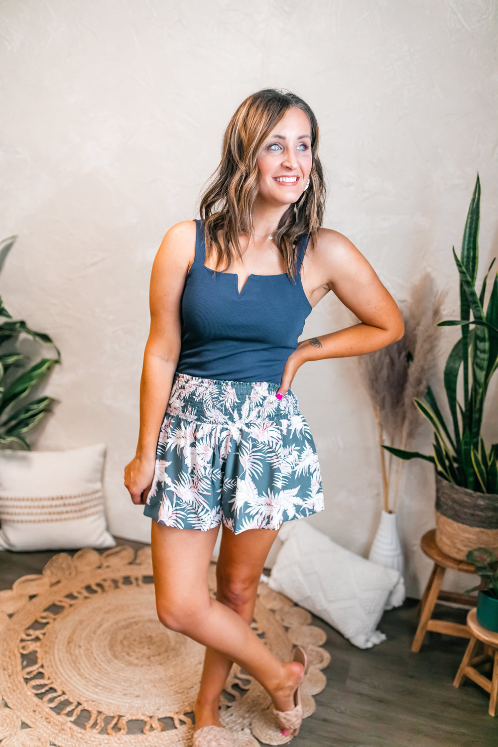 The Palm Breeze Shorts - One Eleven Olive Boutique