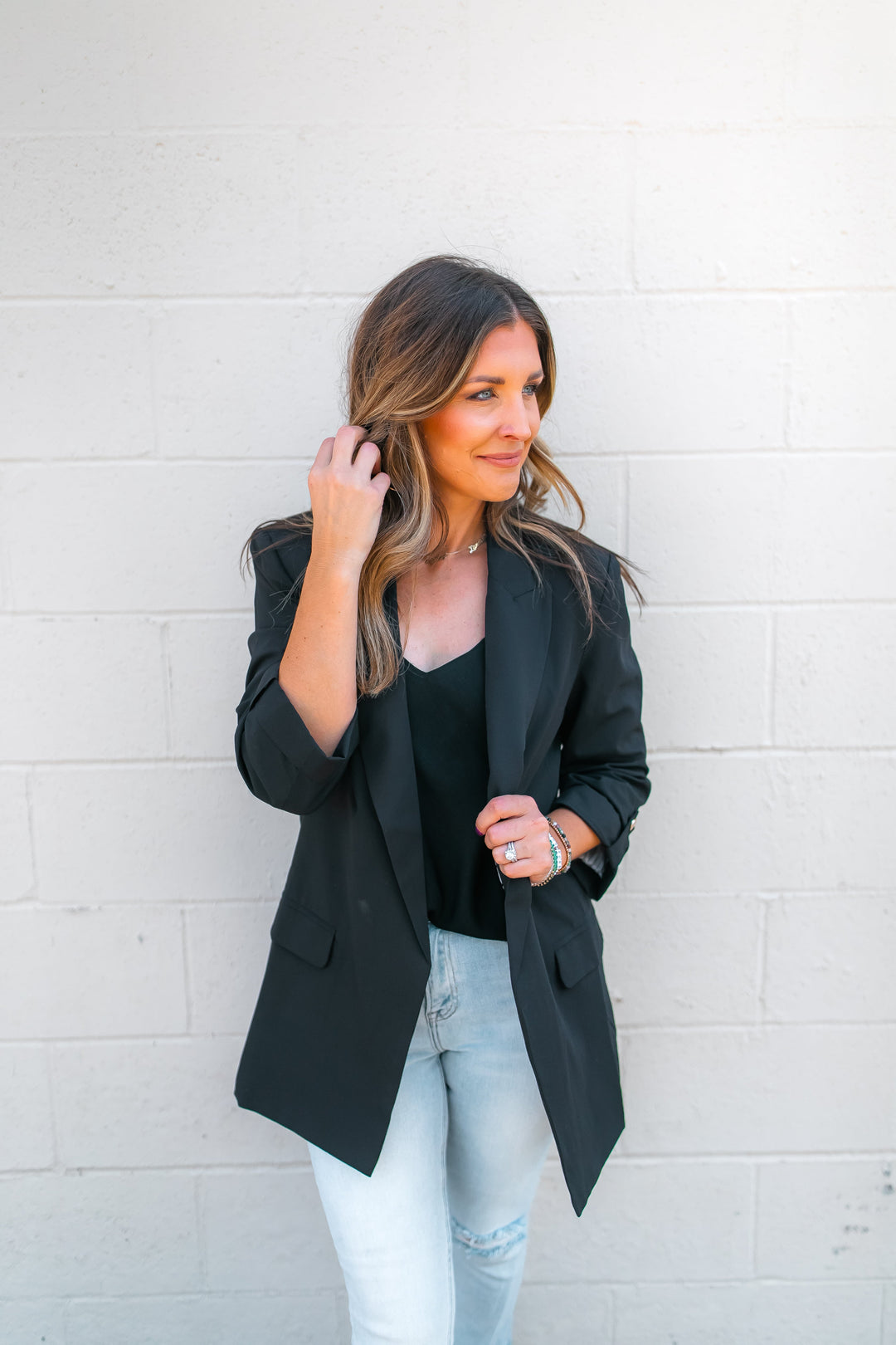 The Savannah Blazer - Black - One Eleven Olive Boutique