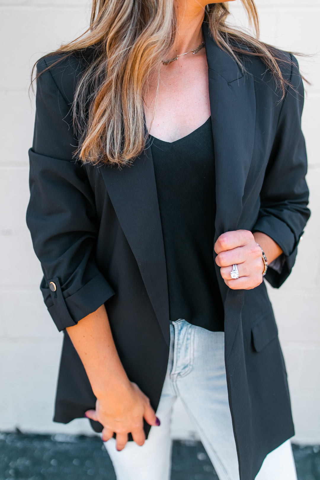 The Savannah Blazer - Black - One Eleven Olive Boutique