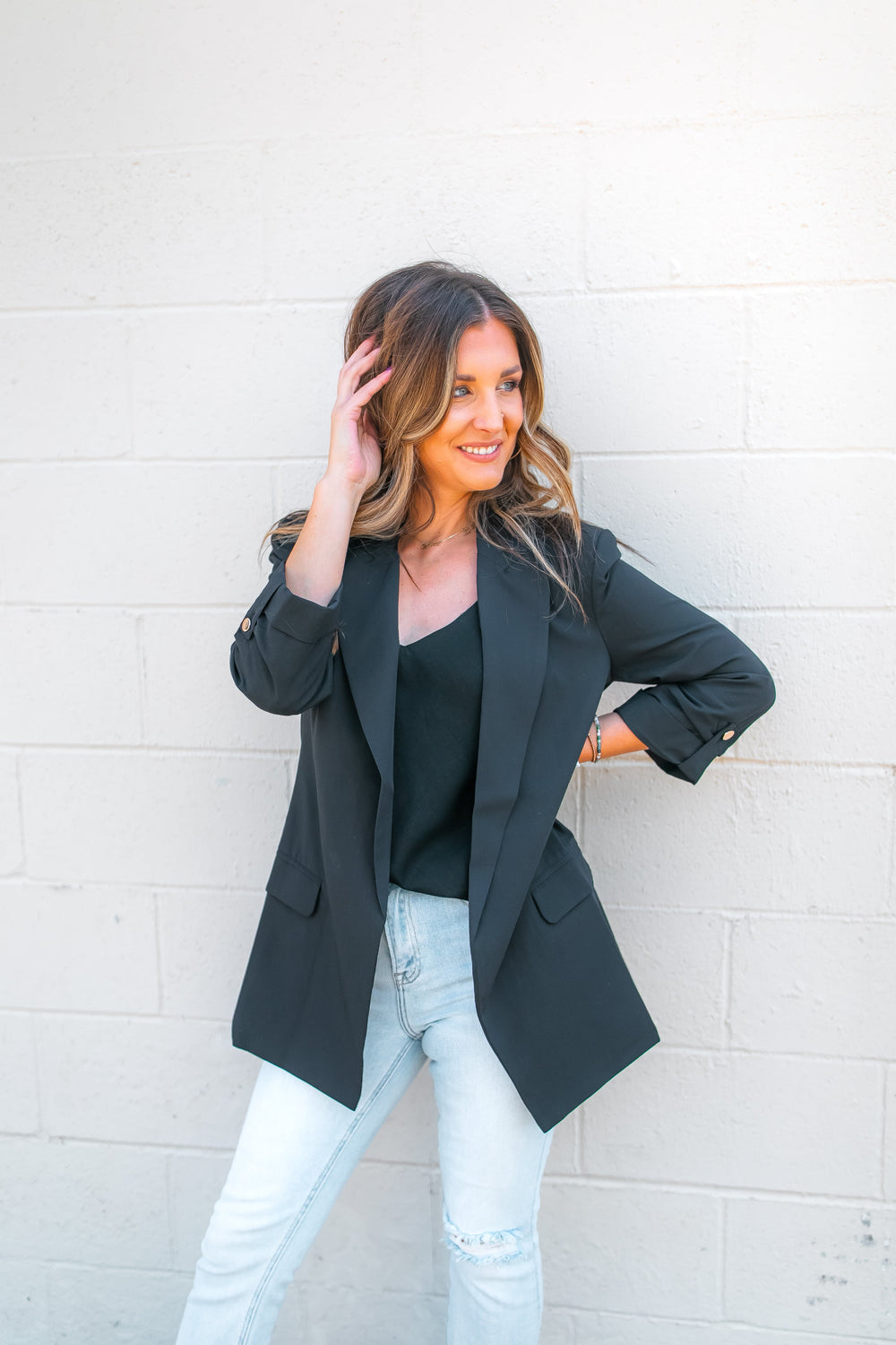 The Savannah Blazer - Black - One Eleven Olive Boutique