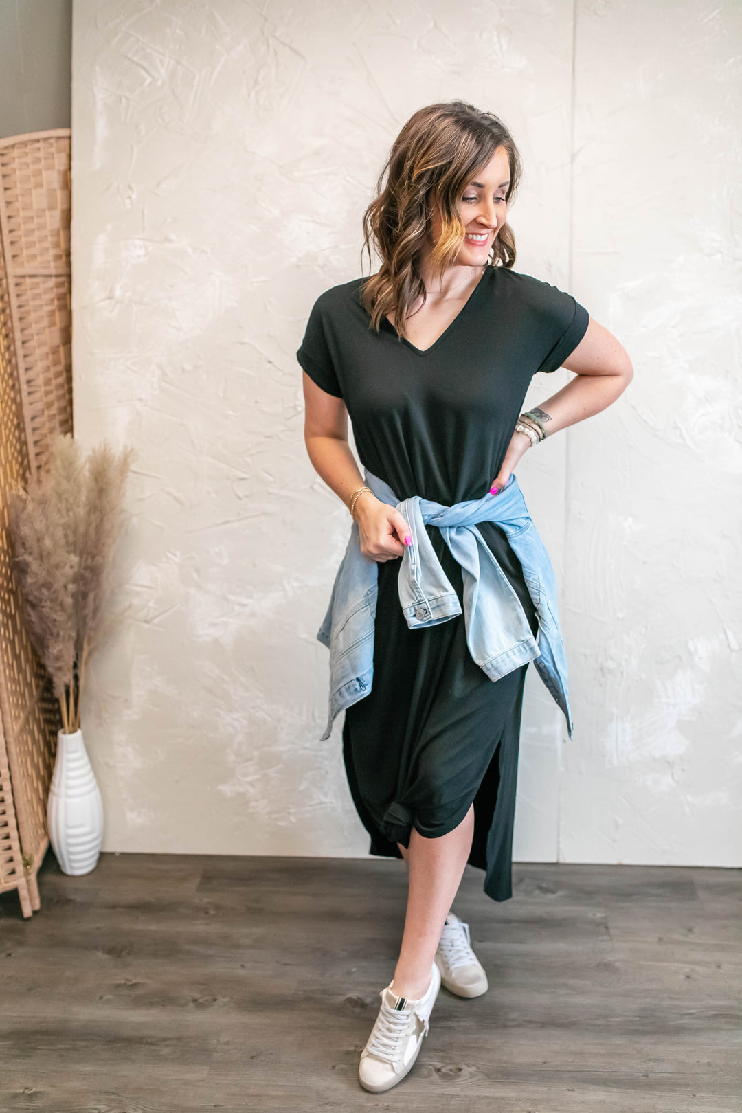The Stay Beautiful Relaxed Denim Jacket - One Eleven Olive Boutique