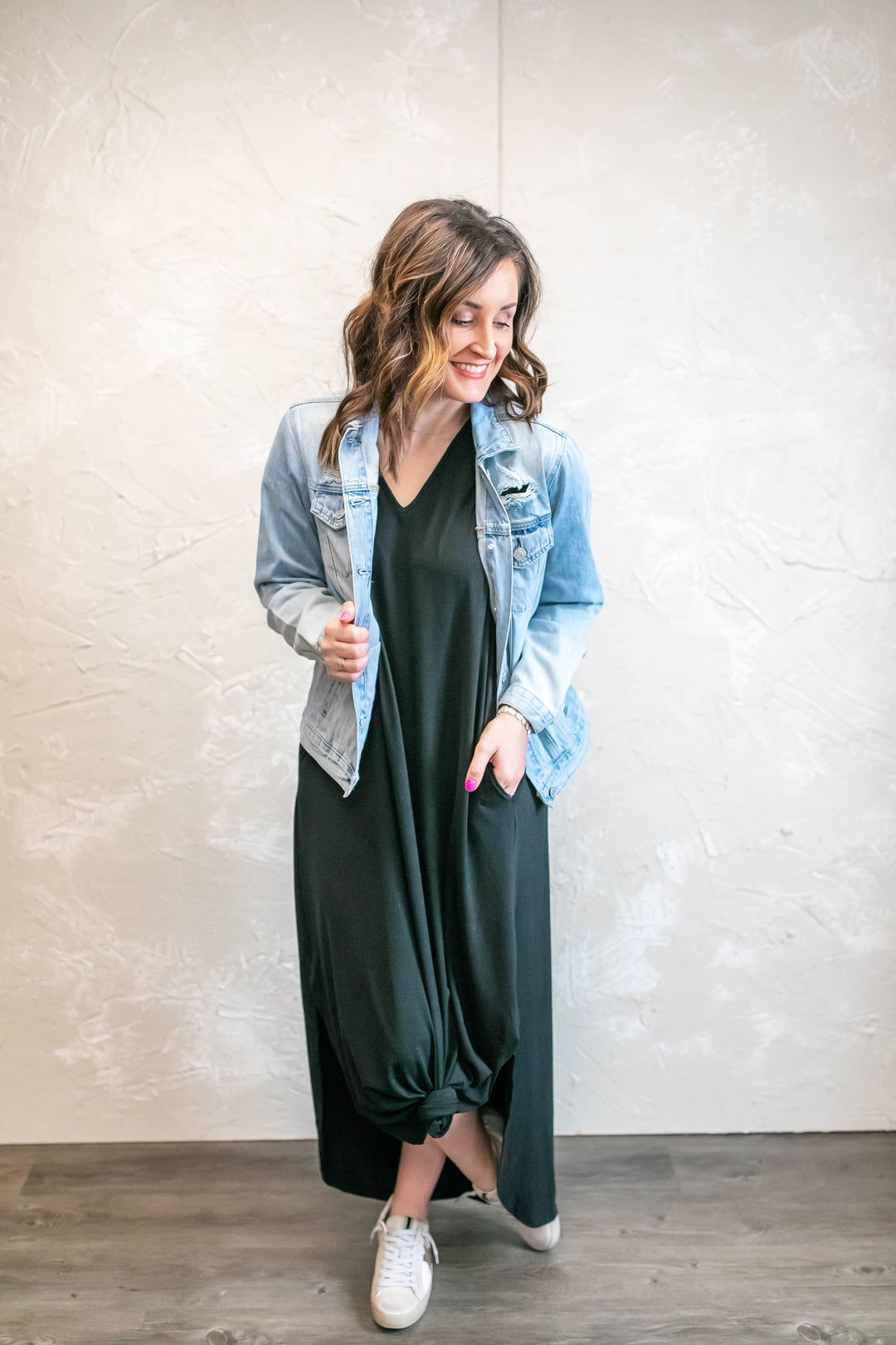 The Stay Beautiful Relaxed Denim Jacket - One Eleven Olive Boutique