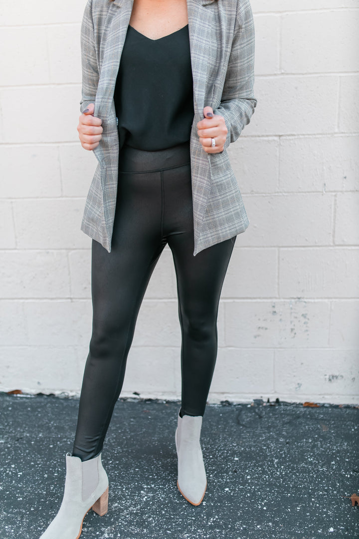 The Walk Away Faux Leather Leggings - One Eleven Olive Boutique