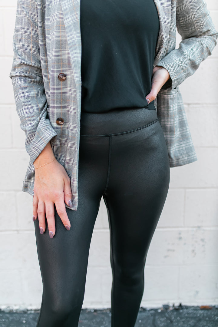 The Walk Away Faux Leather Leggings - One Eleven Olive Boutique